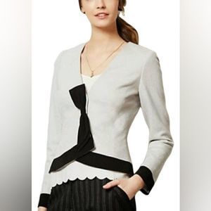 Anthropologie Elevenses Wool Blend Bow Blazer Size 12​